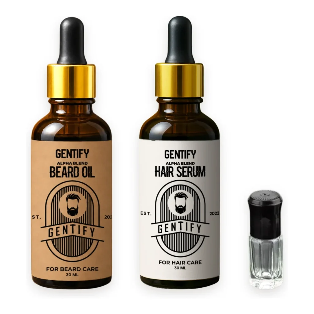 Alpha Blend Combo Pack (1 Beard Oil + 1 Hair Serum + Perfume Oil Gift!)